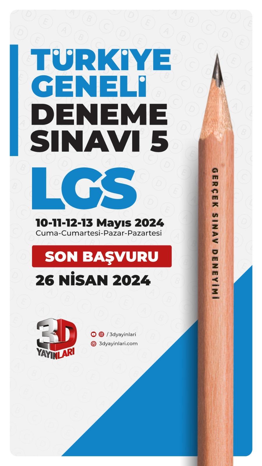 3D TÜRKİYE GENELİ LGS SON PROVA CEVAP ANAHTARI